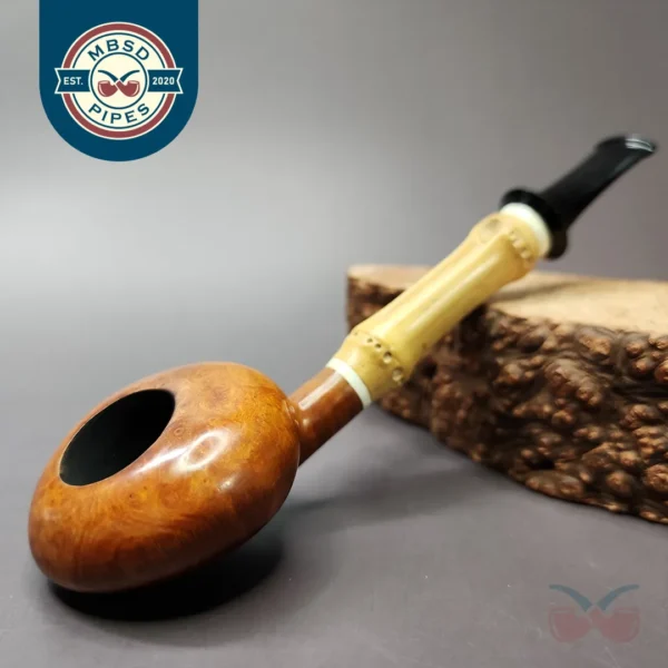 Ichi Kitahara 2012  Smooth Prince w/ Bamboo Estate Briar Pipe, Japanese Estates