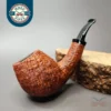 Xin Li Contrast Sandblasted Brandy Handmade Briar Pipe, New
