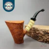 Xin Li Sandblasted Cherrywood Handmade Briar Pipe, New