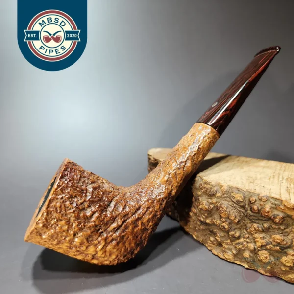 Ashton 1991 Old Church XXX Sandblasted Zulu Estate Briar Pipe, English Estates