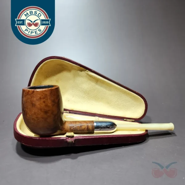 Benson & Hedges (1909) Smooth Cased Billiard Estate Briar Pipe, English Estates