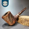 Larry Roush 2006 S2 Sandblasted Poker Estate Briar Pipe, American Estates