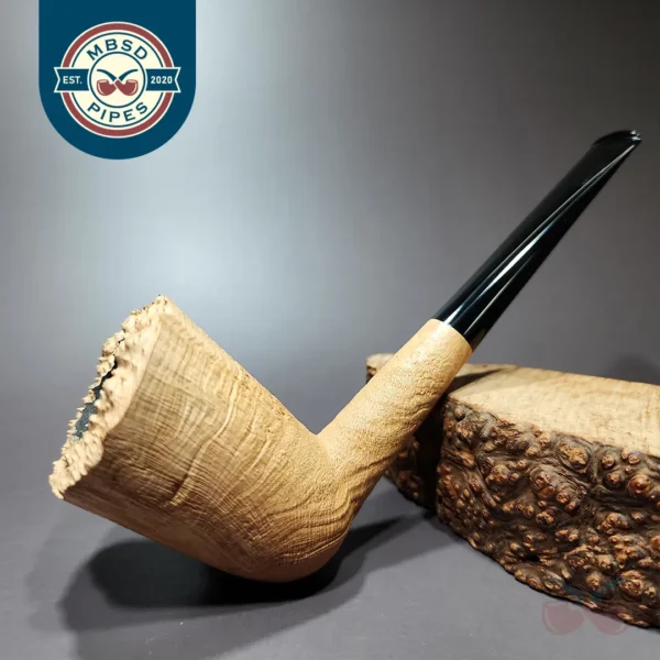 Pipe Tristan Natural Sandblasted Stack Dublin Handmade Briar Pipe, New