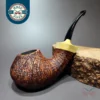 Jared Coles Sandblasted Drunken Brandy Handmade Briar Pipe, New