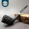 Castello Sea Rock Briar 39 Rusticated Zulu Estate Briar Pipe, Repair Band