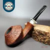 Pipe Tristan Sandblasted Bulldog w/ Durat Handmade Briar Pipe, New