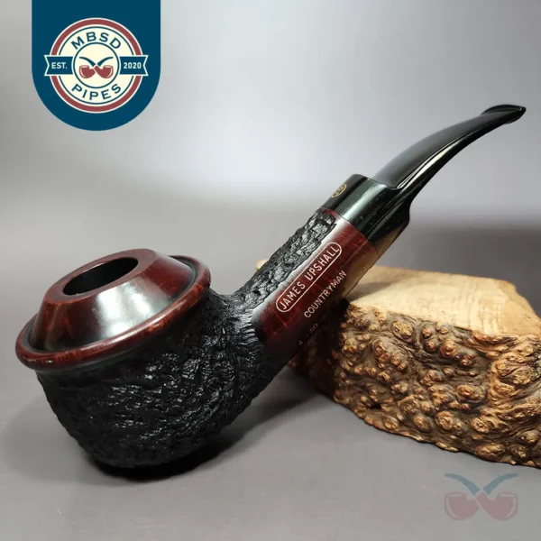 James Upshall Rusticated Countryman Estate Briar Pipe, Unsmoked