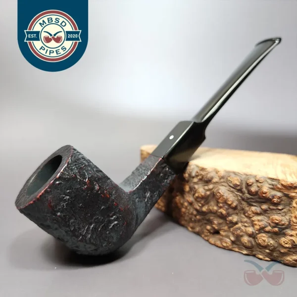 Dunhill 1969 Shell Briar 6EK Sandblasted Panel Estate Briar Pipe, English Estates
