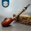 Ichi Kitahara 2012 Smooth Tomato w/ Bamboo Estate Briar Pipe, Unsmoked