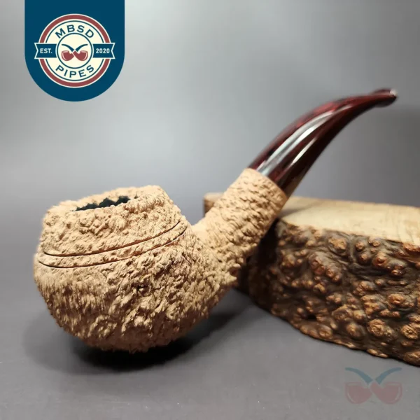 Pipe Tristan Granite Natural Bullmoose Handmade Briar Pipe, New
