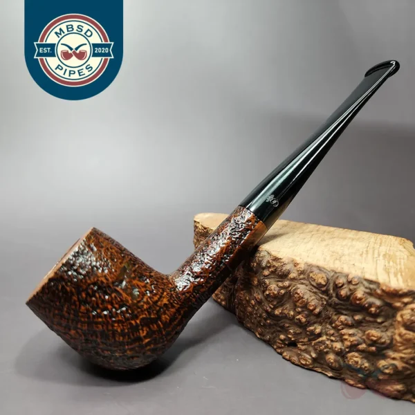 Stanwell Golden Danish 51 Sandblasted Billiard Estate Briar Pipe, Danish Estates