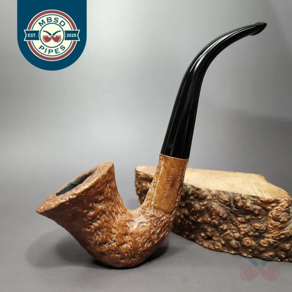Ed Burak Connoisseur Rusticated Calabash Estate Briar Pipe, American Estates