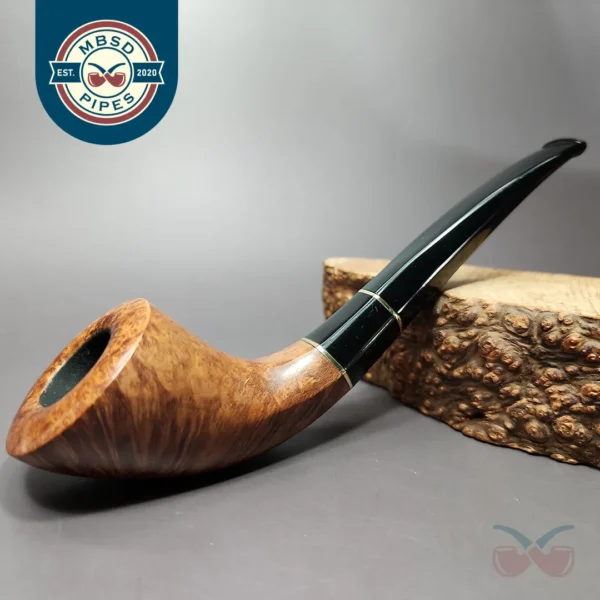 Stanwell Diamond 213 Smooth Facet Horn Estate Briar Pipe, Danish Estates