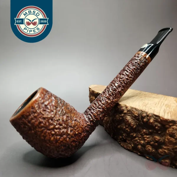 Mastro de Paja 0B Rusticated Lovat Estate Briar Pipe, Italian Estates