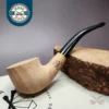 Morgan Bones Small Pot Sandblasted Briar Pipe, New