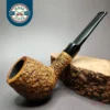 Jacono Knight Rusticated Apple Estate Briar Pipe, Italian Estates