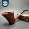 Viprati Extra Magnum Sandblasted Dublin Sitter Estate Briar Pipe, Italian Estates