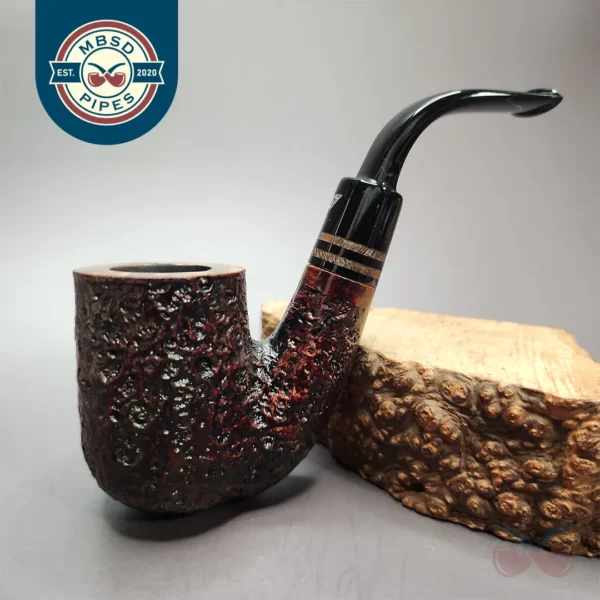 Viprati Sandblasted Oom Paul Estate Briar Pipe, Italian Estates
