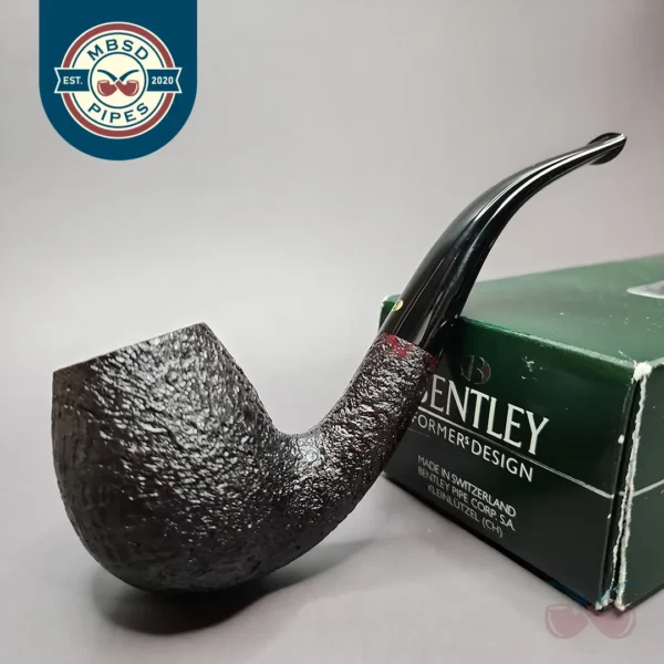 Bentley by Former Sandblasted Bent Egg Estate Briar Pipe, Unsmoked