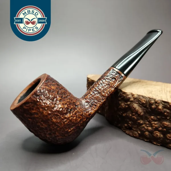 Savinelli Oscar Aged Briar 129 Rusticated Estate Briar Pipe, Italian Estates