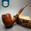 Dave Neeb Smooth Bent Billiard Handmade Briar Pipe, New