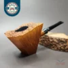 WO Larsen (Sven Knudsen) Straight Grain Gr 5 Smooth Sitter Estate Briar Pipe, Danish Estates