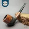 WO Larsen Rustic Panel Shank Billiard Estate Briar Pipe, Danish Estates