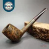 Gamboni Contrast Sandblasted Billiard Estate Briar Pipe, Italian Estates