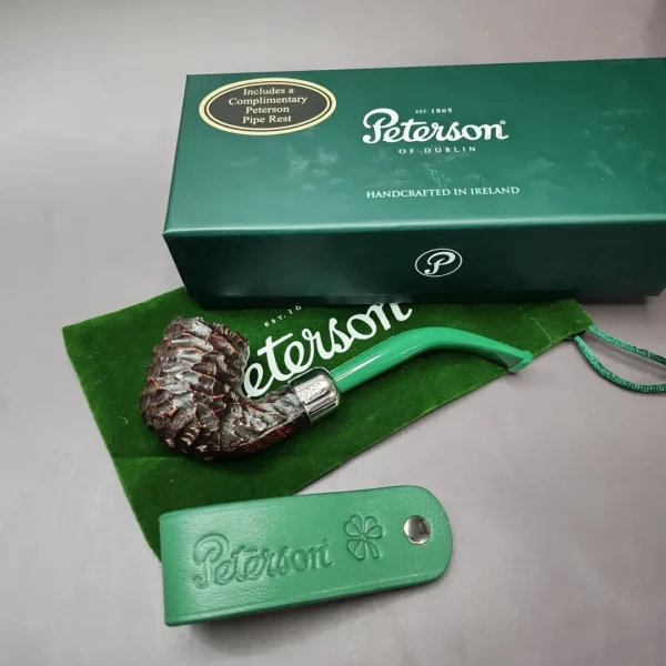 Peterson 2022 Saint Patrick’s Day 65 Bent Billiard Estate Briar Pipe, Unsmoked - Image 3