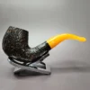 Rattray's Six Friends 20 Rusticated Bent Billiard Estate Briar Pipe, Unsmoked, 9mm - Image 3