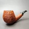 Xin Li Contrast Sandblasted Brandy Handmade Briar Pipe, New - Image 3