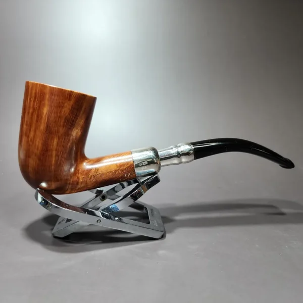 James Upshall P Grade XL Dublin w/ Silver Spigot Estate Briar Pipe, Unsmoked - Image 3