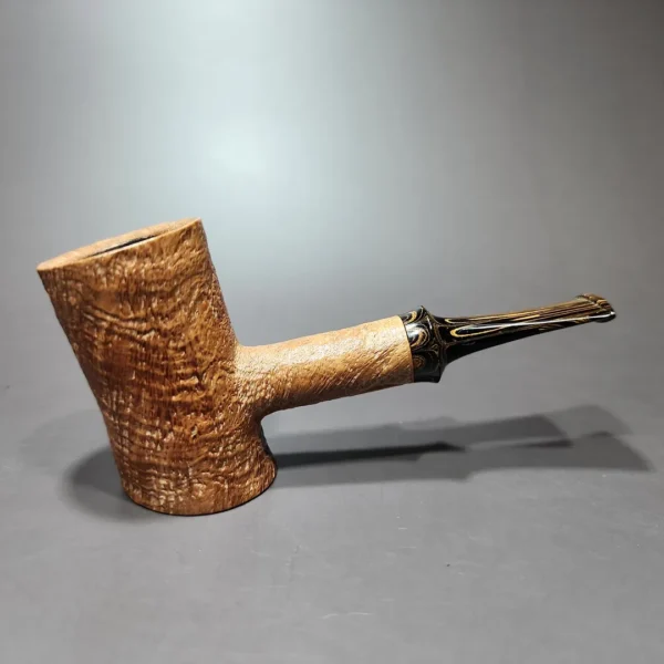 Smith House Pipes Sandblasted Poker Estate Briar Pipe, American Estates - Image 3