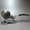 Ferndown Bark 3 Star XL Rhodesian w/ Silver Spigot & Cap Estate Briar Pipe, English Estates - Image 3