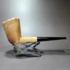 Pipe Tristan Natural Sandblasted Stack Dublin Handmade Briar Pipe, New - Image 3