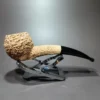 Pipe Tristan Natural Granite Hawkbill Handmade Briar Pipe, New - Image 3