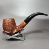 Viprati Sandblasted Bent Billiard Estate Briar Pipe, Italian Estates - Image 3