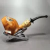 Bennie Joe Ballerina w/ Bamboo Handmade Briar Pipe, New - Image 3