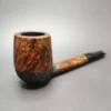 WO Larsen Partially Rusticated Lumberman Estate Briar Pipe, Danish Estates - Image 3