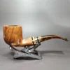 Viprati Smooth Pot w/ Silver Estate Briar Pipe, Italian Estates - Image 3