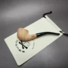 Morgan Bones Small Pot Sandblasted Briar Pipe, New - Image 3
