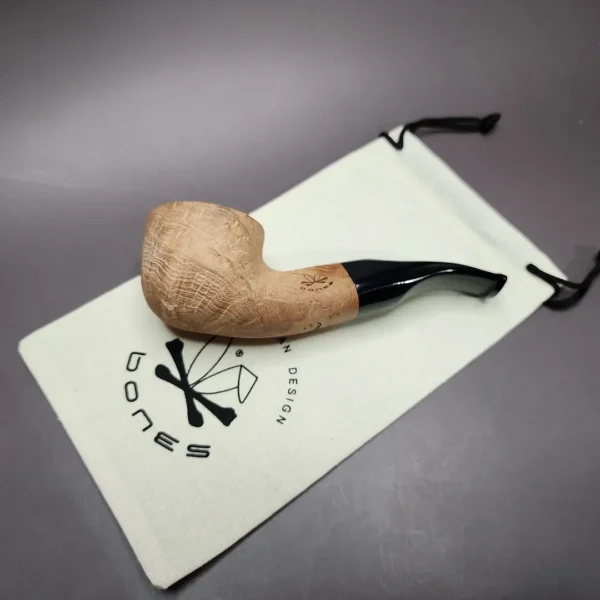 Morgan Bones Sandblasted Pot Briar Pipe, New - Image 3