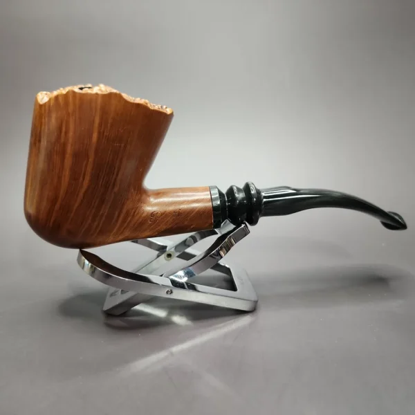 Paul Perri Smooth Freehand Estate Briar Pipe, American Estates - Image 3