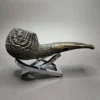 Zack Hamrick Sandblasted Morta Author Estate Pipe, Unsmoked - Image 3