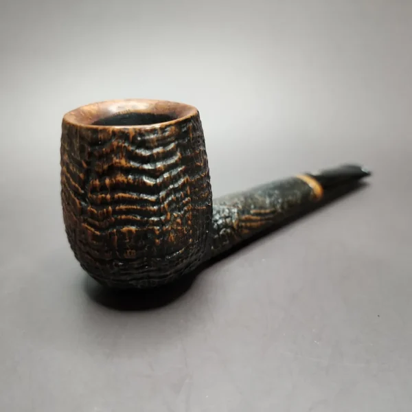 Mastro de Paja 1B Sandblasted Canadian Estate Briar Pipe, Italian Estates - Image 3