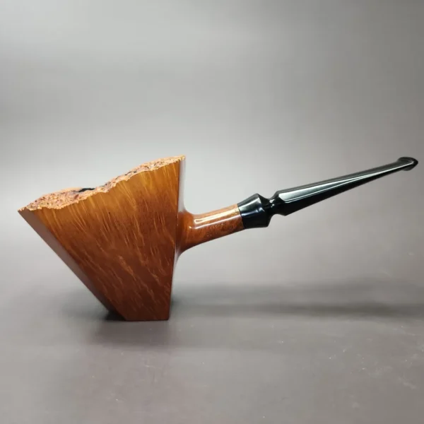 WO Larsen (Sven Knudsen) Straight Grain Gr 5 Smooth Sitter Estate Briar Pipe, Danish Estates - Image 3