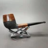 WO Larsen Rustic Panel Shank Billiard Estate Briar Pipe, Danish Estates - Image 3