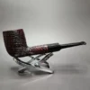 Ashton 1989 Pebble Grain XX Sandblasted Billiard Estate Briar Pipe, English Estates - Image 3