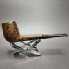 Gamboni Contrast Sandblasted Billiard Estate Briar Pipe, Italian Estates - Image 3