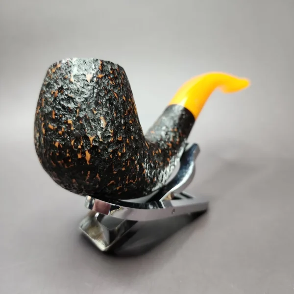 Rattray's Six Friends 20 Rusticated Bent Billiard Estate Briar Pipe, Unsmoked, 9mm - Image 4